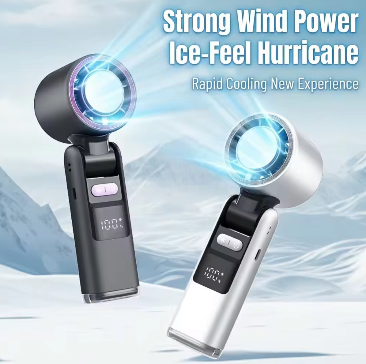 Portable Bladeless Turbo Fan — Instant Cool, Anywhere You Go