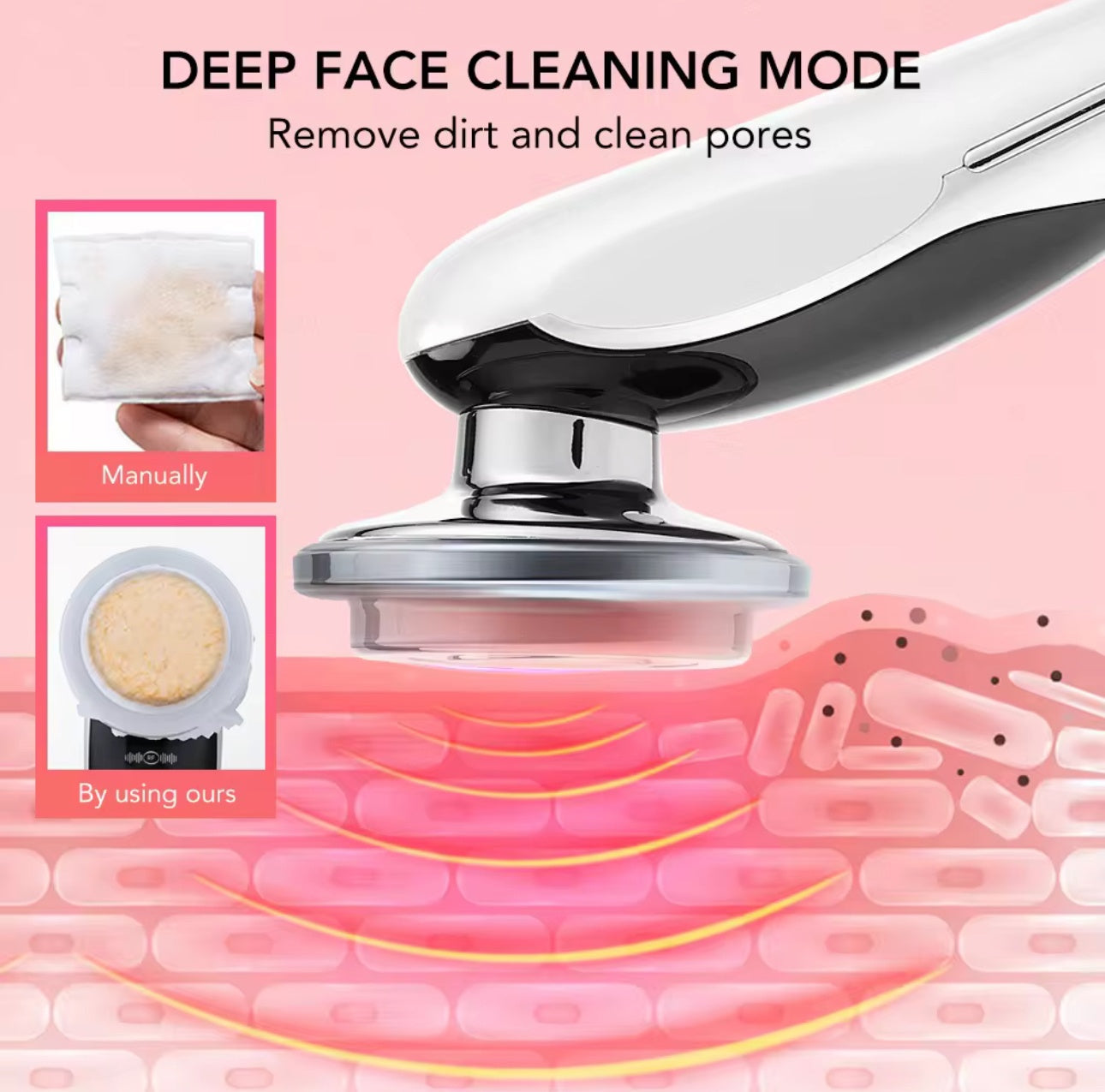 Anti-Aging Beauty Device Deep Face Cleaning Mode Pores - Beauty by Ouria | Nettoyage Profond Pores