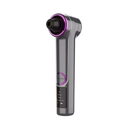 Blackhead Remover Vacuum Angled Side View Design - Beauty by Ouria | Extracteur Vue Angle Design