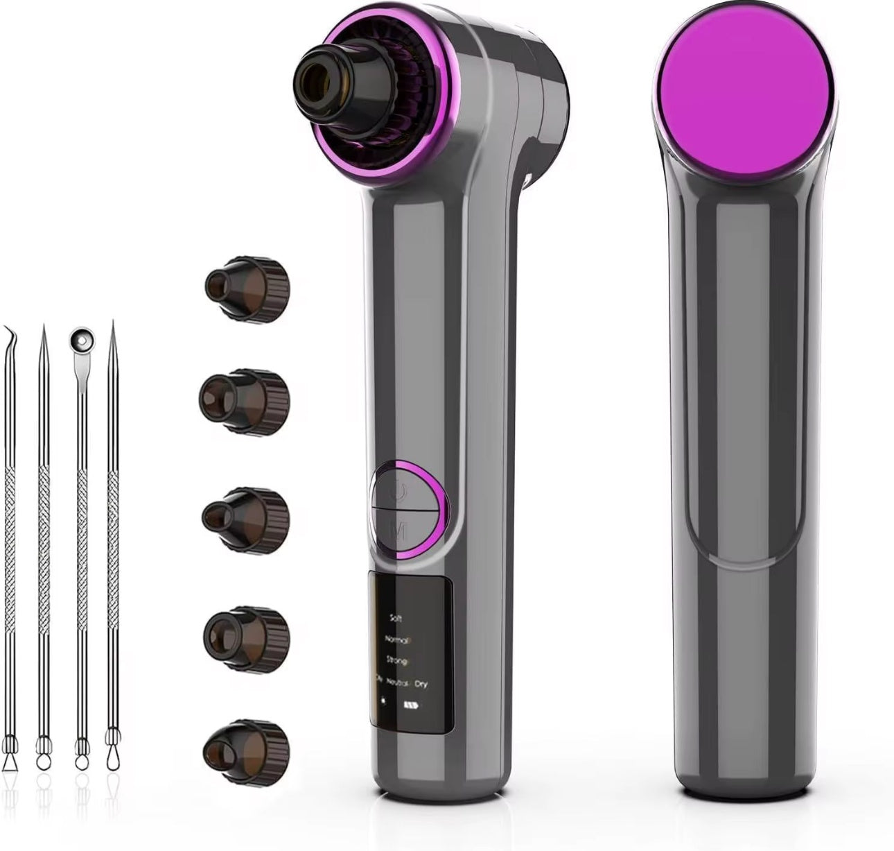 Blackhead Remover Vacuum Full Kit Accessories - Beauty by Ouria | Extracteur Points Noirs Kit Complet