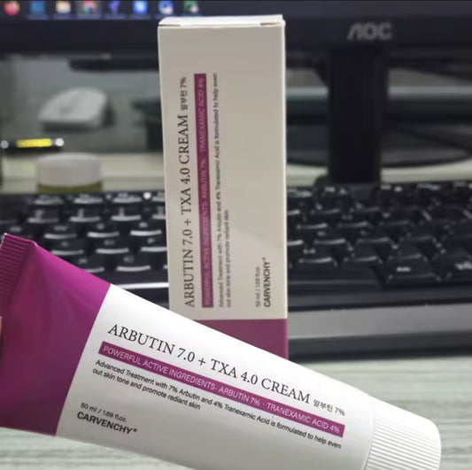 Carvenchy Arbutin Brightening Cream with Box - Beauty by Ouria | Crème Éclaircissante avec Boîte