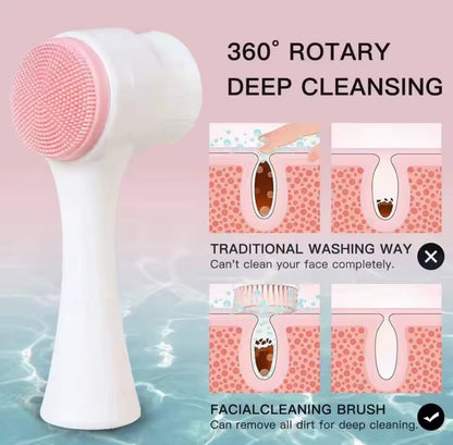Facial Cleansing Brush 360 Rotary Deep Cleansing Pores - Beauty by Ouria | 360° Nettoyage Profond Pores