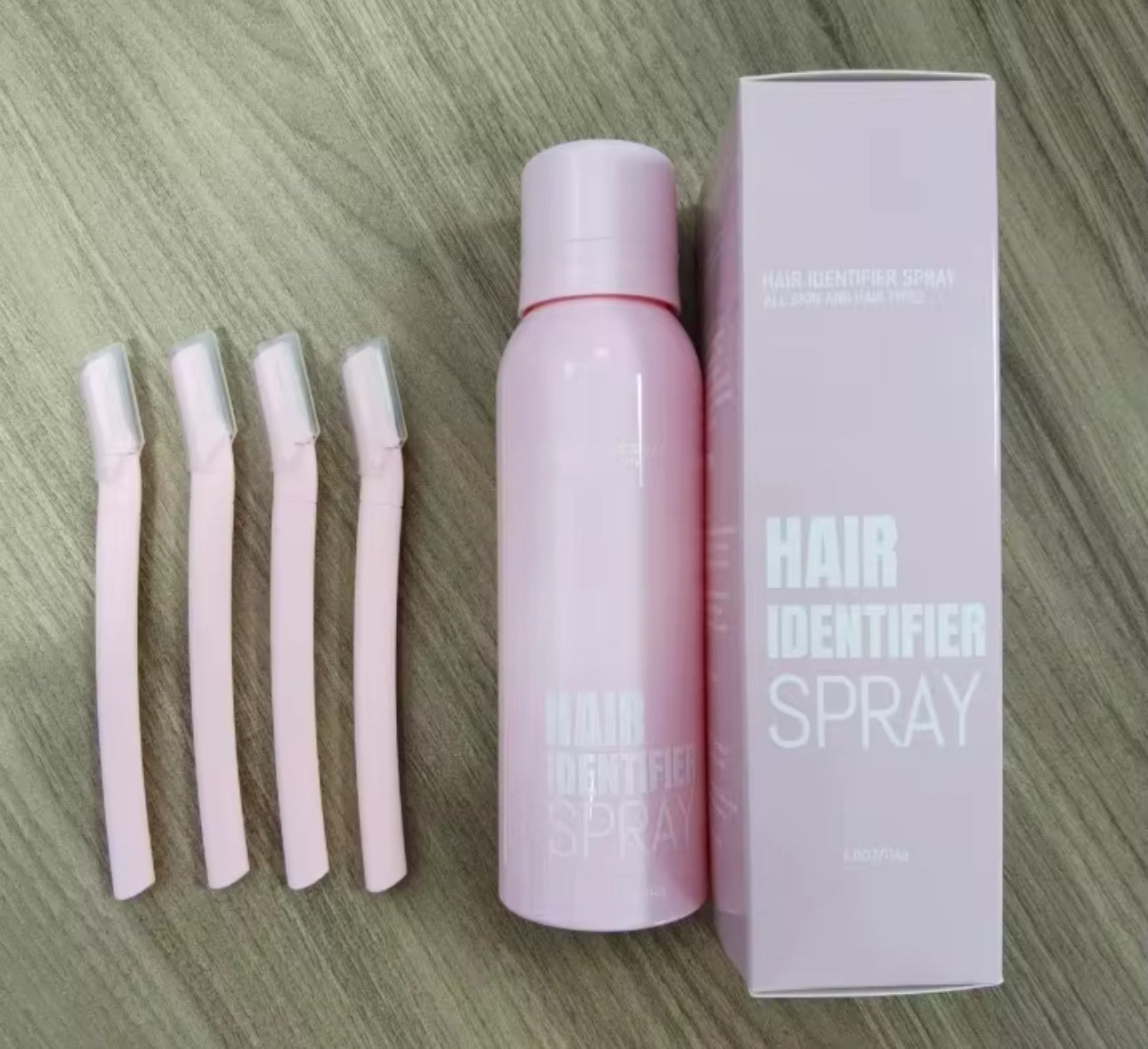 Hair Identifier Spray Real Photo Kit with Razors - Beauty by Ouria | Photo Réelle Kit Rasoirs
