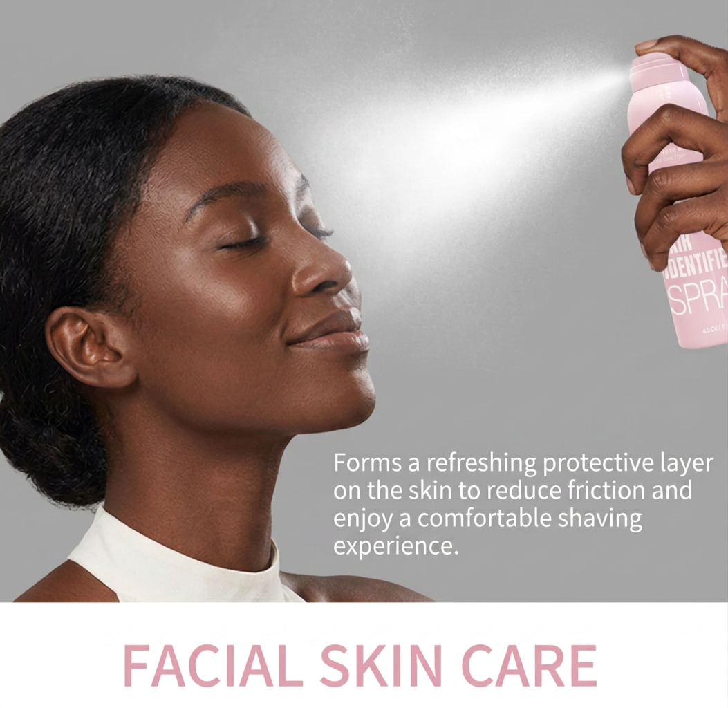 Hair Identifier Spray Woman Applying Face Skin Care - Beauty by Ouria | Femme Utilisation Visage