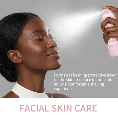 Hair Identifier Spray Woman Applying Face Skin Care - Beauty by Ouria | Femme Utilisation Visage