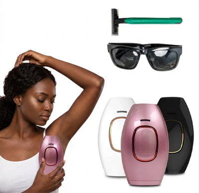 IPL Hair Removal Device Black Woman Using Armpit 3 Colors - Beauty by Ouria | Appareil Épilation Femme Aisselle 3 Couleurs