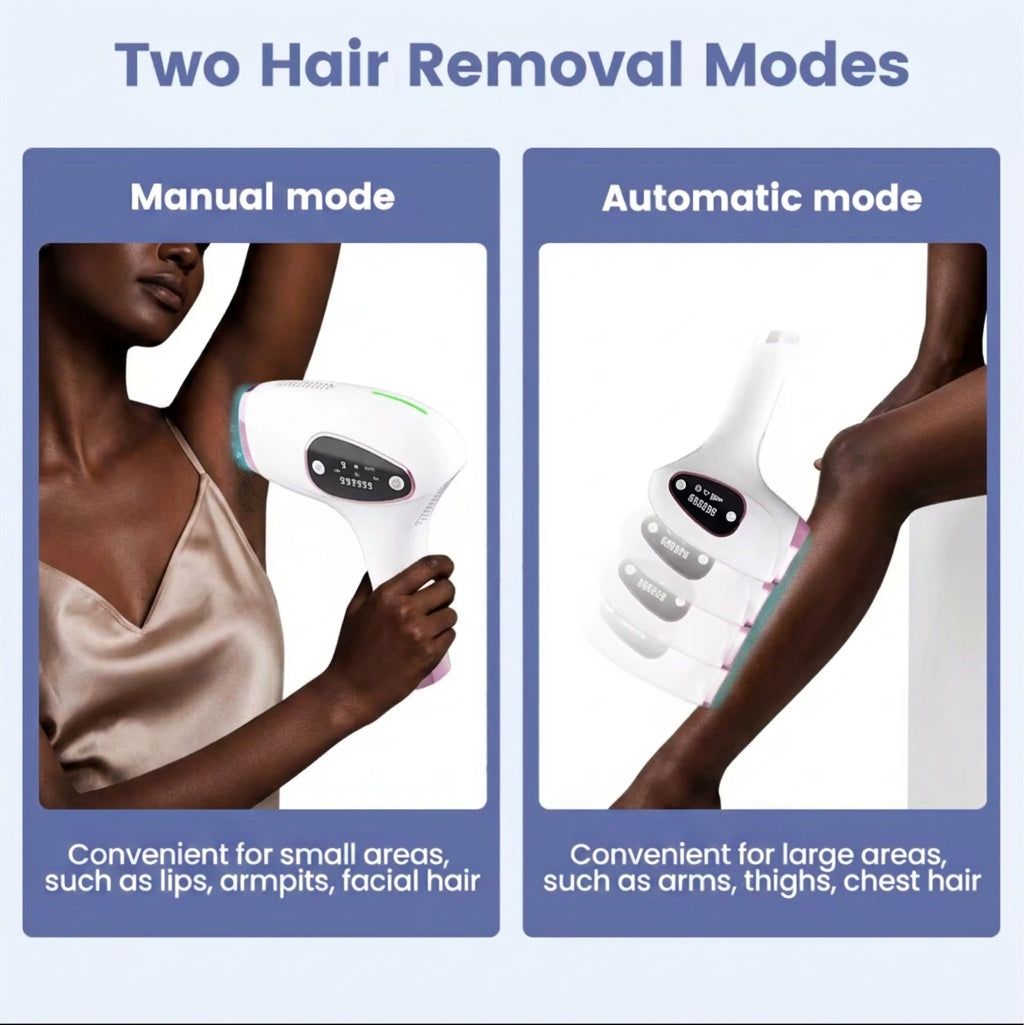 IPL Two Modes Manual Automatic Small Large Areas - Beauty by Ouria | 2 Modes Manuel Automatique