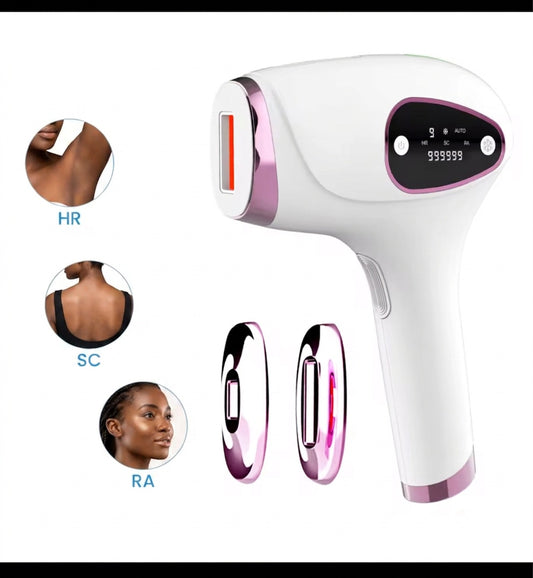 IPL Ice Cooling Hair Removal Device HR SC RA Modes - Beauty by Ouria | Appareil Épilation IPL Refroidissement Modes