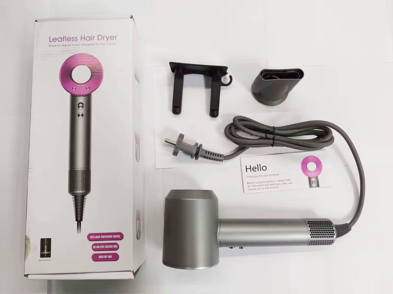 High-Speed Negative Ion Hair Dryer — 1600W, Fast Drying & Quiet