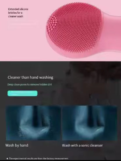 Silicone Brush Sonic Vs Hand Washing Comparison - Beauty by Ouria | Brosse Sonique Vs Lavage Main Comparaison